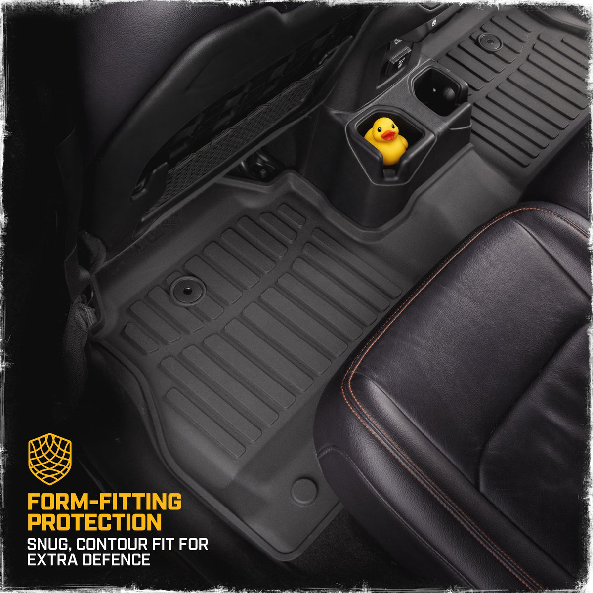 Cat® JustFit™ 3D Floor Mats for Jeep Gladiator (JL) 2020-2026, All Weather Custom Fit Jeep Gladiator Floor Liners with Extended Coverage Design