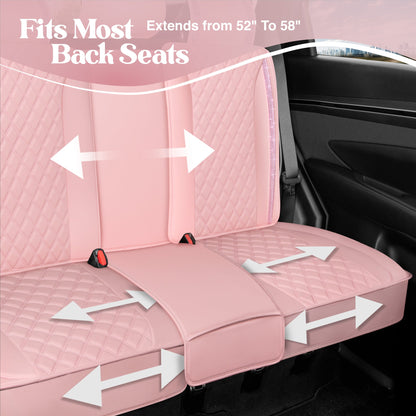 Carbella 7-Piece BlingStitch Rear Seat Covers - Pink