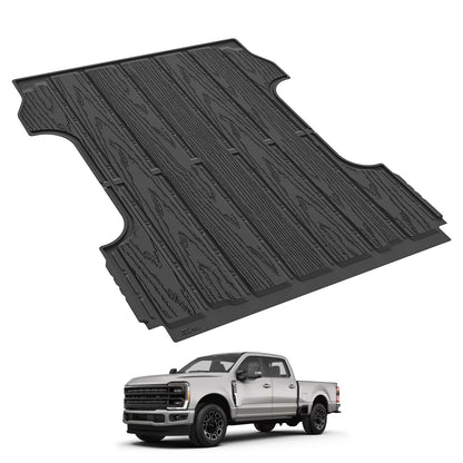 3W Custom Bed Mat Ford F250 F350 F450 F550 2017-2026 Super Duty CrewCab 6.8FT Thorex™ All-Weather Protection