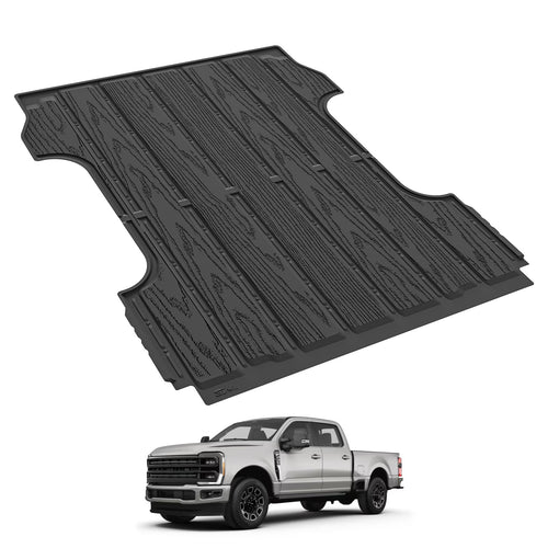 3W Custom Bed Mat Ford F250 F350 F450 F550 2017-2026 Super Duty CrewCab 6.8FT Thorex™ All-Weather Protection