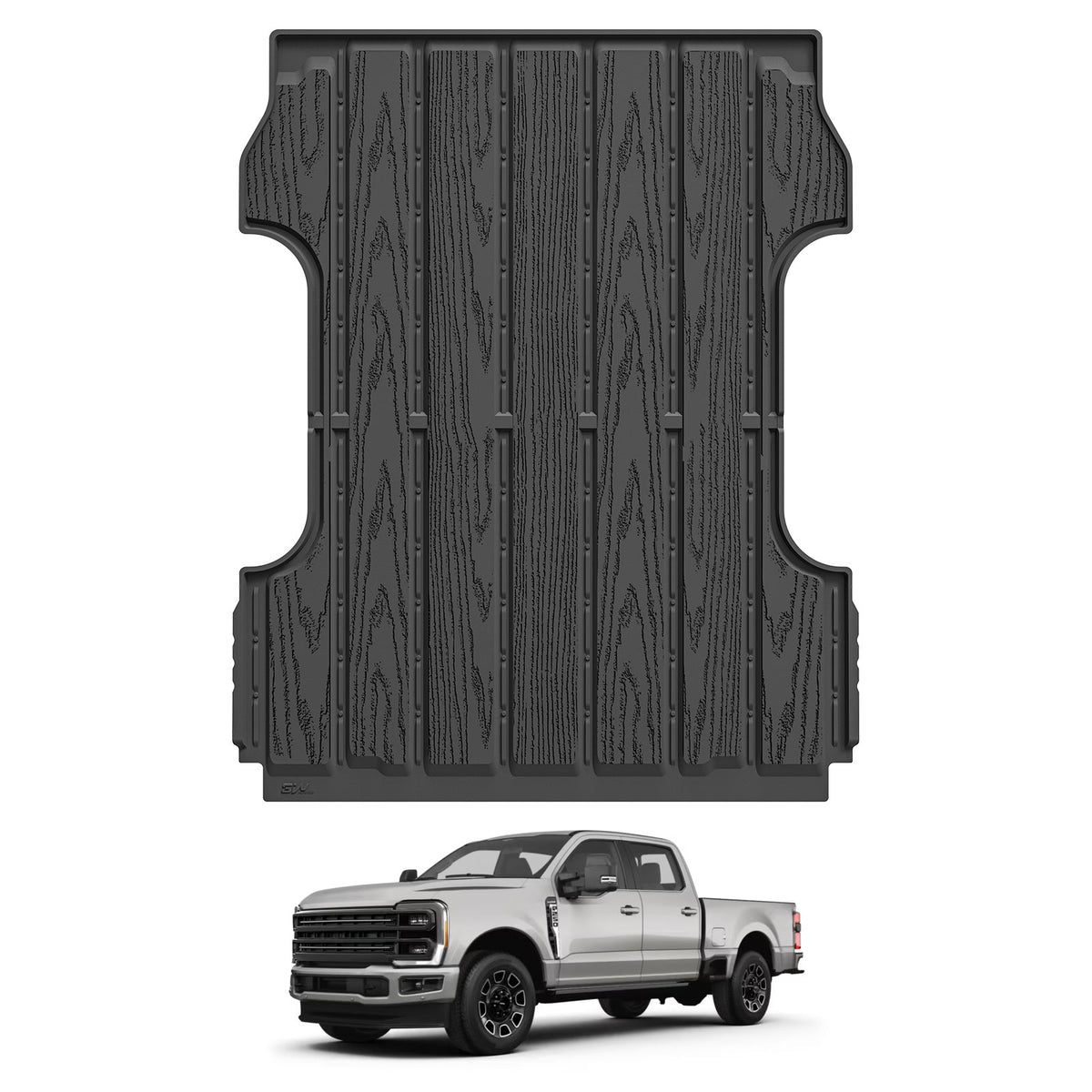 3W Custom Bed Mat Ford F250 F350 F450 F550 2017-2026 Super Duty CrewCab 6.8FT Thorex™ All-Weather Protection