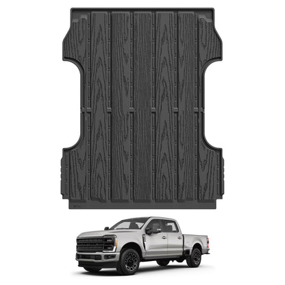 3W Custom Bed Mat Ford F250 F350 F450 F550 2017-2026 Super Duty CrewCab 6.8FT Thorex™ All-Weather Protection