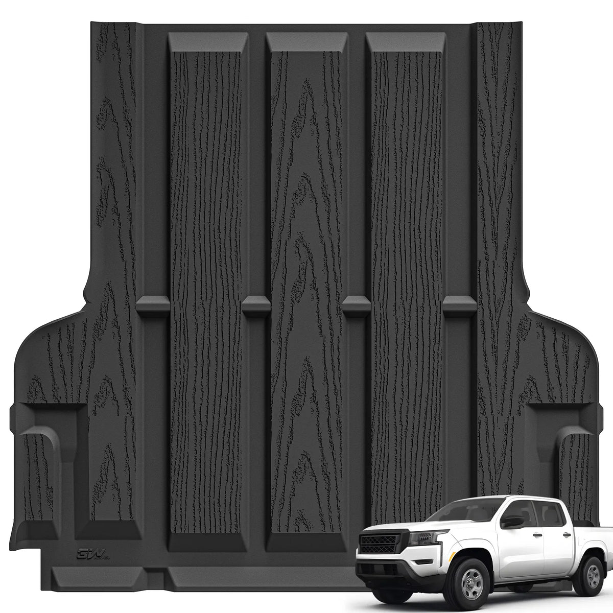 3W Nissan Frontier Crew Cab 2022-2026 Custom Bed Mat 5FT (Not Fit Drop-in Bedliner) Thorex™ All-Weather Protection