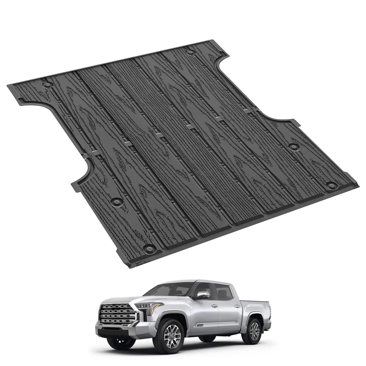 3W Custom Truck Bed Mat for Toyota Tundra 2022-2026 (Only for CrewMax Cab) 5.5FT/ 6.5FT Thorex™ All-Weather Protection