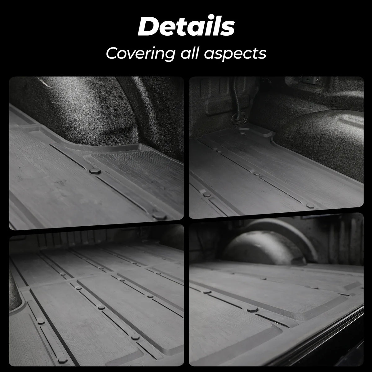 3W Truck Bed Mat Fit Ford F150 / F-150 (5.5FT) 2015-2026 (Include F150 Lightning 2022-2024) SuperCrew Cab Thorex™ All-Weather