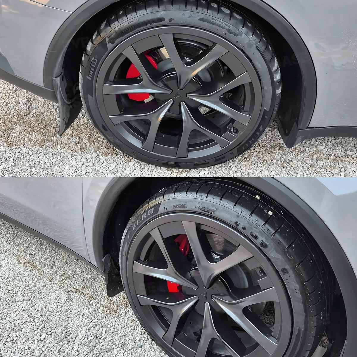 EVBASE Model Y Juniper Performance Wheel Rim Protector 21 Inch Rimcase Curb Rash Protection for Tesla 4PCS