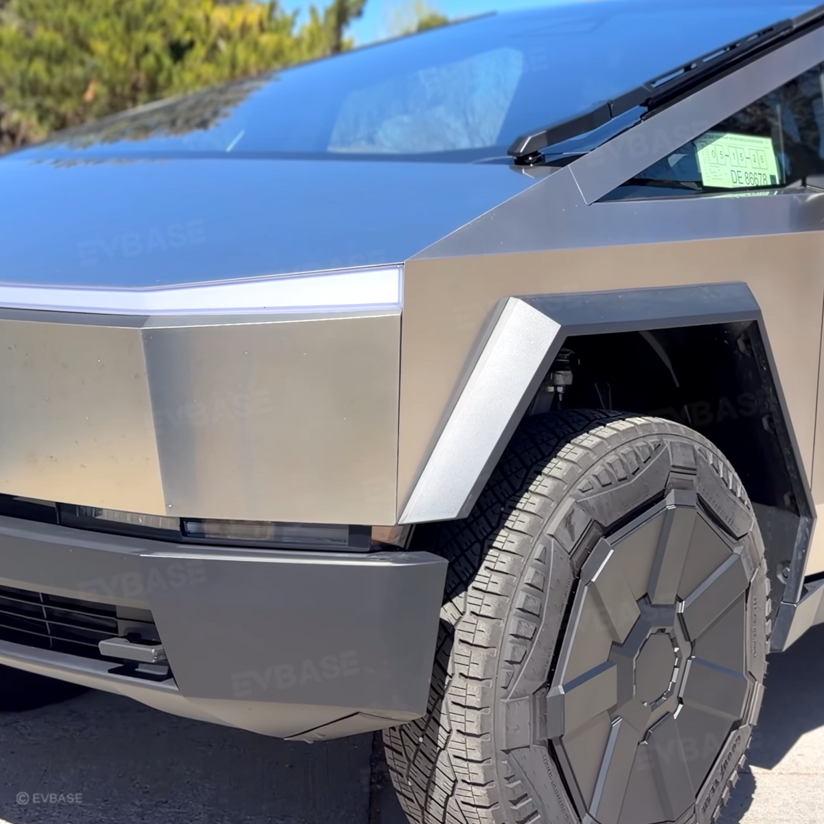 EVBASE Cybertruck Wheel Fairing Delete Covers Off-Road Protection Mud Flaps No Drilling Splash Guards