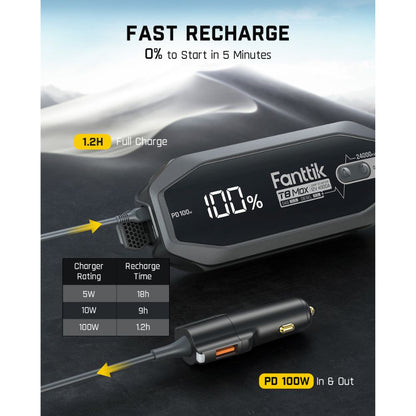 Fanttik T8 MAX 4000A Portable Jump Starter - image 4