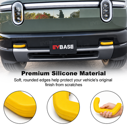 EVBASE Front Bumper Tow Hook Covers for Rivian R2 Silicone Tow Hook Protector