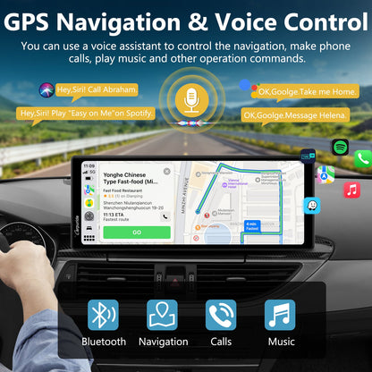 CARPURIDE C92 Portable Smart Multimedia Dashboard Console With Backup Camera