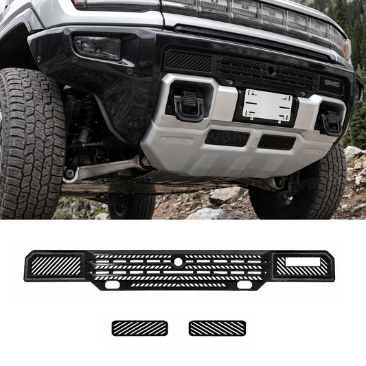 EVBASE Hummer EV Front Bumper Grille Mesh Insert Front Radiator Protection Bug & Debris Screen