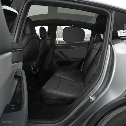 EVBASE Model Y Juniper Front & Rear Side Window Shades Static Cling Window Sunshade UV Protection & Heat Reduction for Tesla