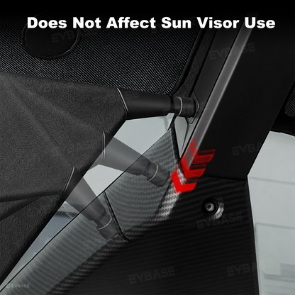 EVBASE Cybertruck Upper Front Windshield Sun Shade Anti-Glare Mesh Visor