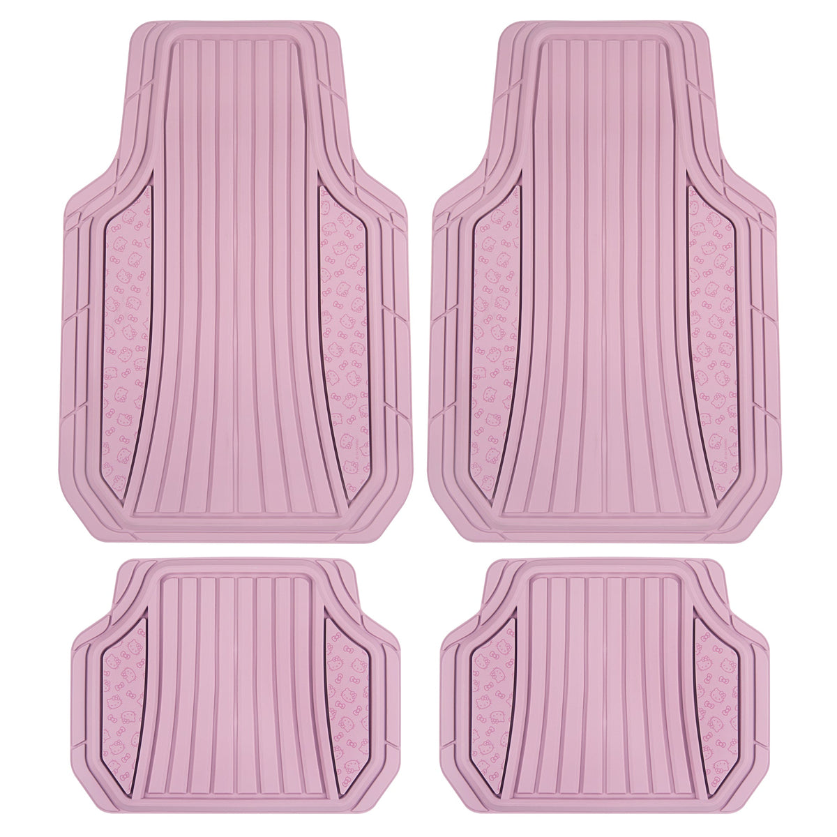 Hello Kitty Car Mats 4pc Floor Mats for Cars Trucks SUVs Pink Car Floor Mats for Women Men Accessories Rubber Heavy Duty Cute Non-Slip Always