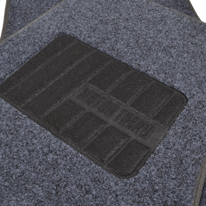 MotorTrend 4-Piece FatRug Premium Carpet Front Floor Mats and Rear Floor Mats with Heel Padding