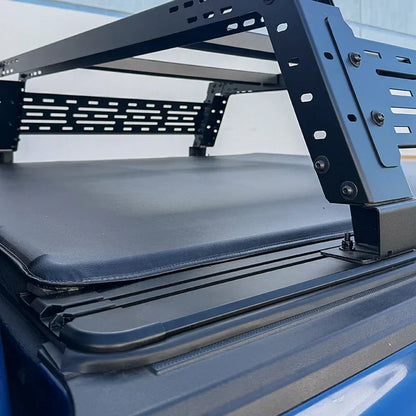 SYNETICUSA Off-Road Essential Duo - Soft Roll-Up Tonneau Cover + R3 Overland Rack