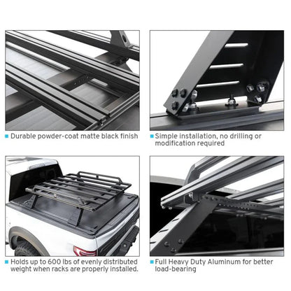 SYNETICUSA® R2 Stainless Steel Heavy Duty Truck Bed Cargo Luggage Rack Kit