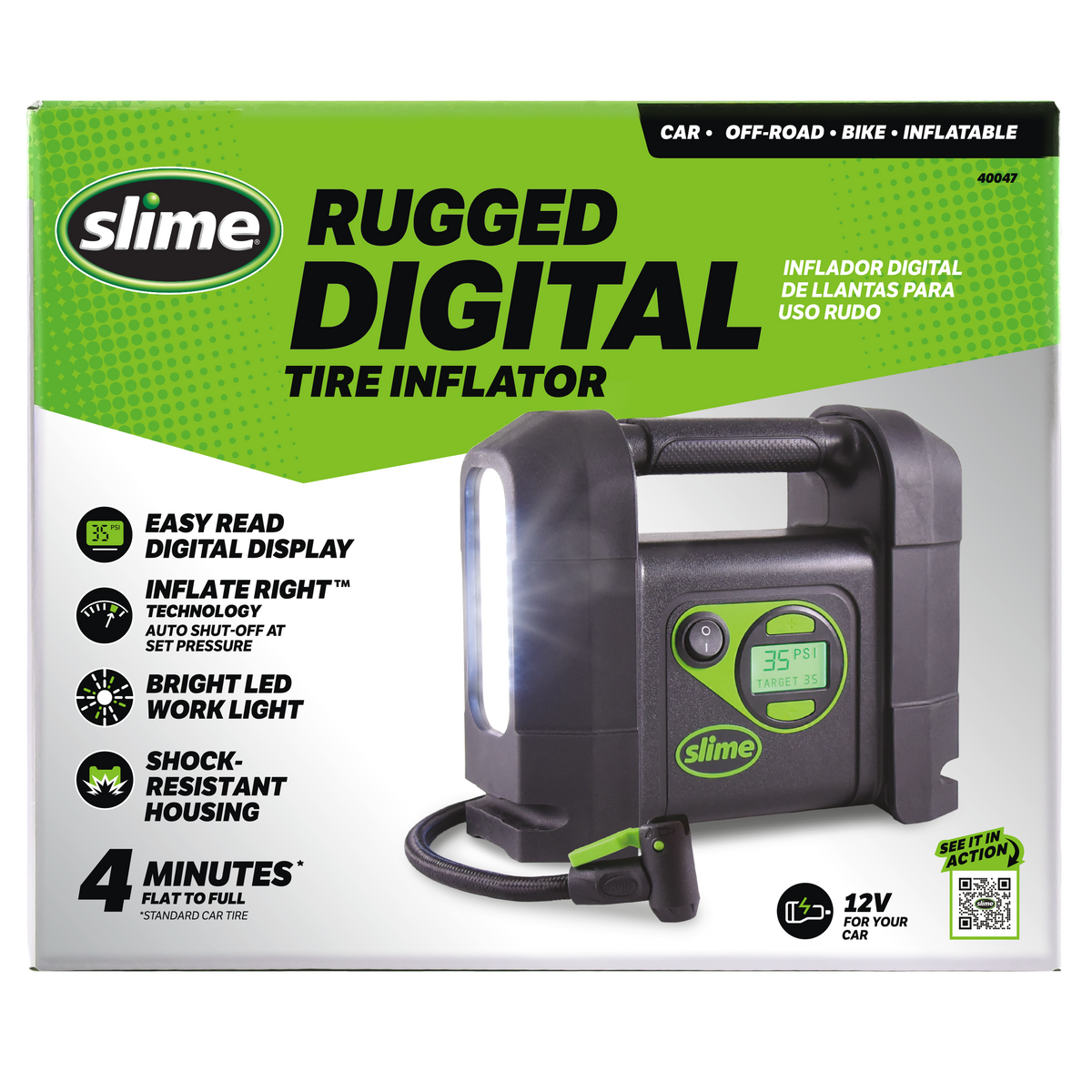 Slime Rugged Digital Tire Inflator