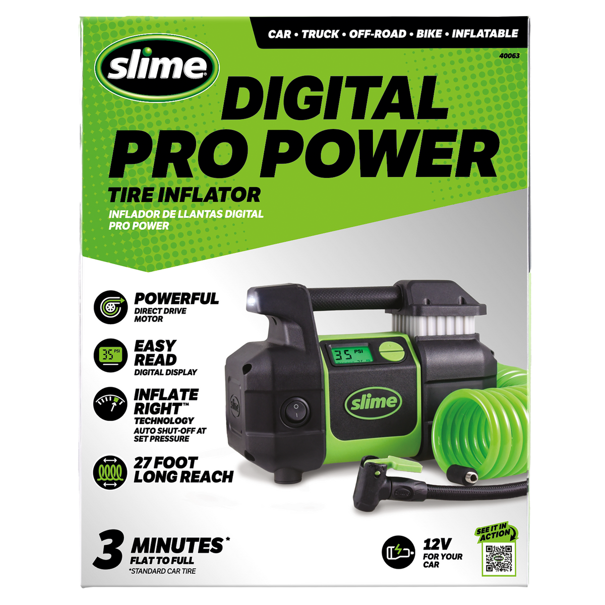Slime Digital Pro Power Tire Inflator