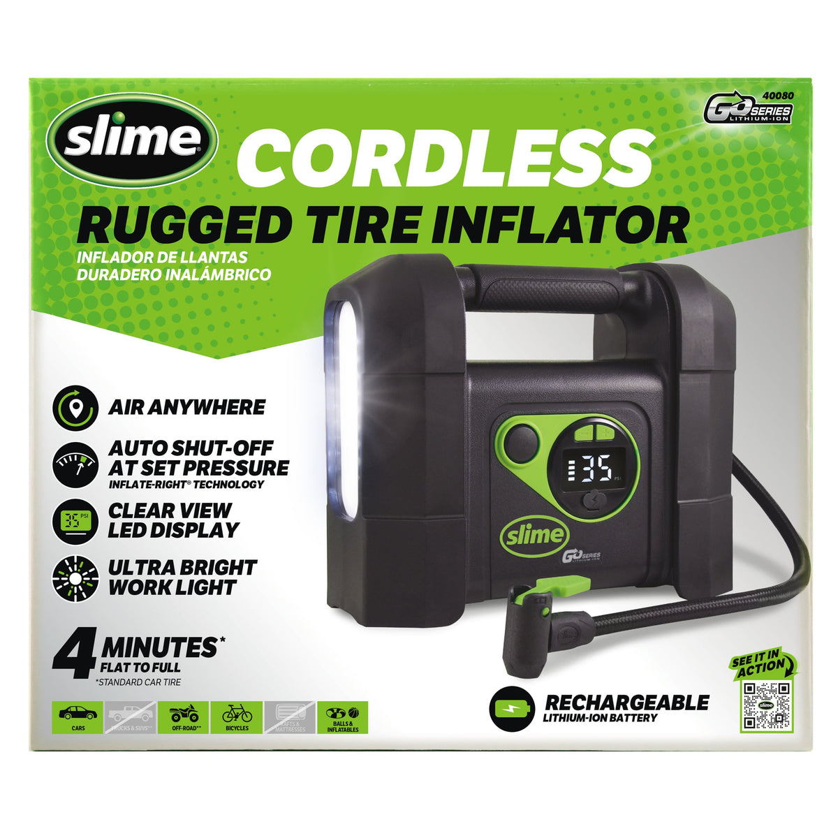 Slime Cordless Rugged Tire Inflator