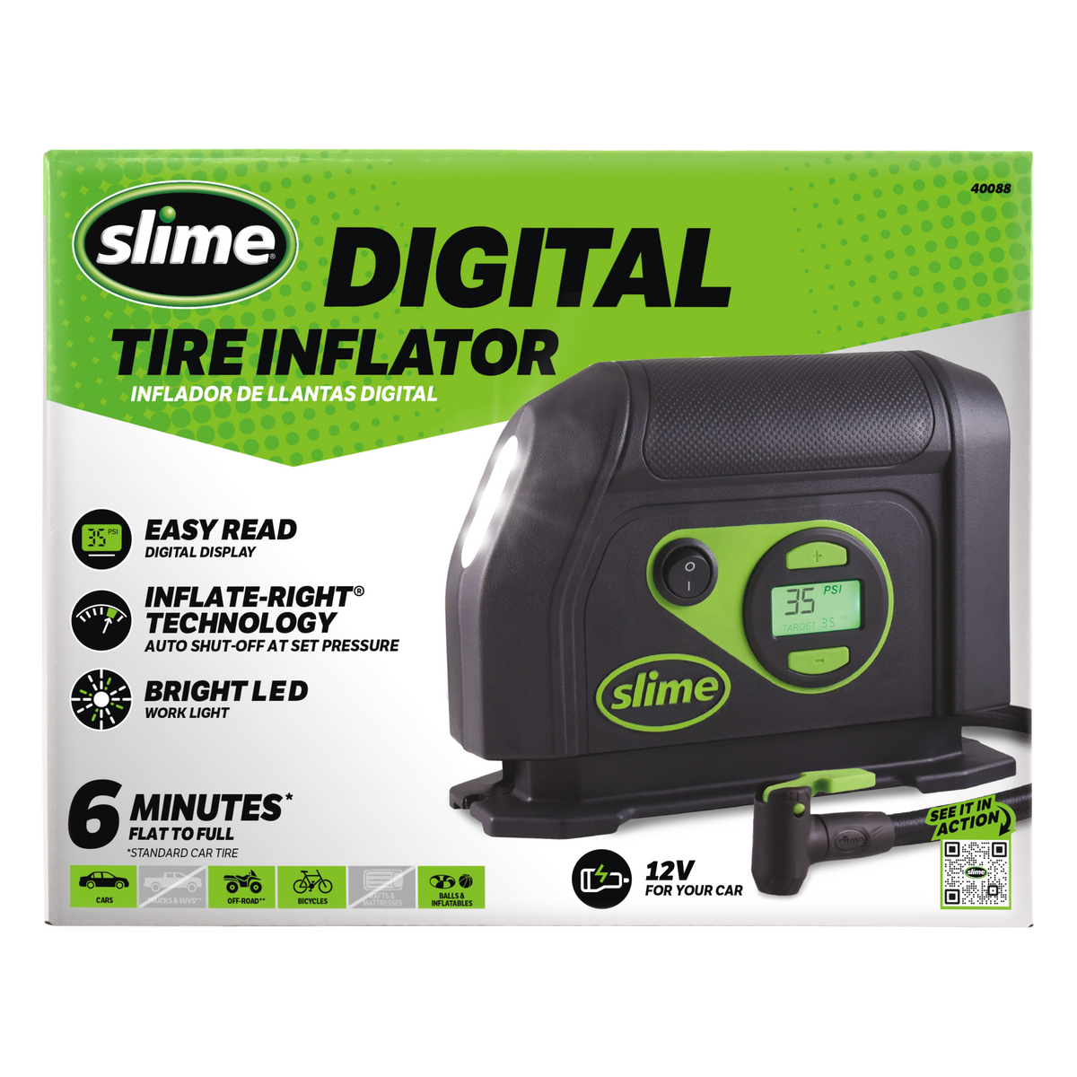 Slime 12V Digital Tire Inflator