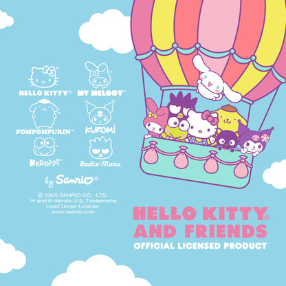 Hello Kitty Steering Wheel Cover, Official Sanrio Car Steering Wheel Cover with Universal Size 14.5 - 15.5, Cute Black Steering Wheel Cover for