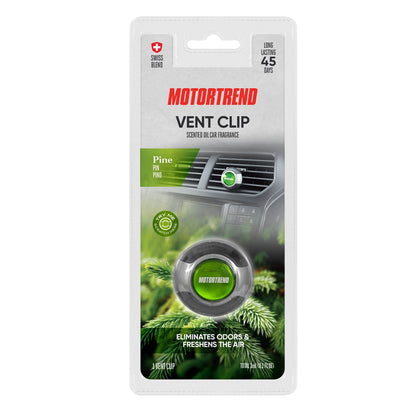 Motor Trend AF-301 (2 Count) Car Air Freshener Vent Clip for Car Truck Van SUV, Home & Kitchen, Long Lasting Odor Eliminator, Scented Oil