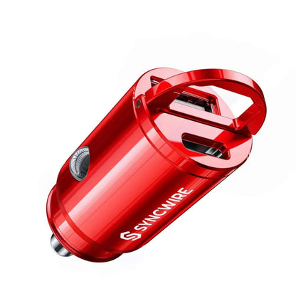 Syncwire 45W Mini Car Phone Charging Adapter Super Fast (USB A+USB C)