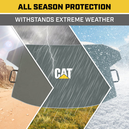 Cat® Windshield Snow Cover, Toughest Car Frost Protector for Ice & Sleet, Weatherproof for Winter, Includes Anti-Theft Straps, Freeze Protector
