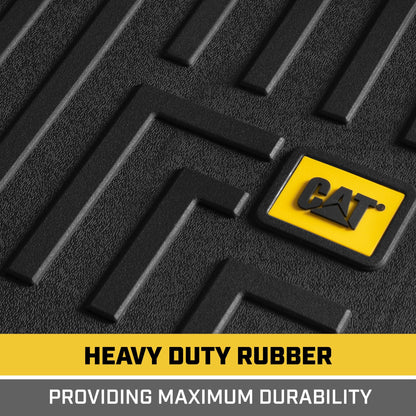 CAT 3-Piece Contour Custom Fit Front Floor Liners and Rear Trunk/Cargo Liner for Ford F-150 SuperCrew Cab (2015 - 2022)