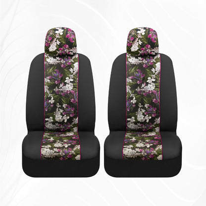 BDK 2-Pack Catalina Floral Front Seat Covers