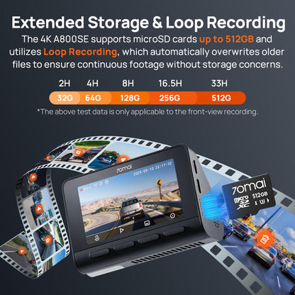 70mai Dash Cam 4K A800SE - image 8
