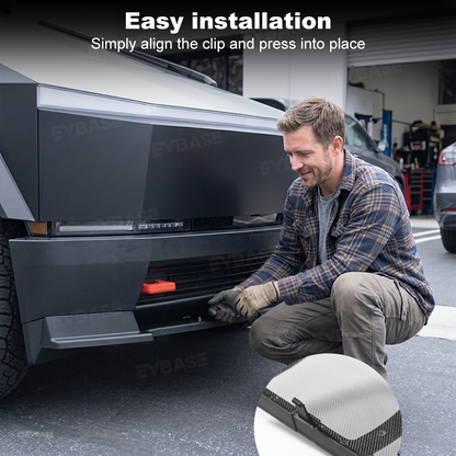 EVBASE Cybertruck Grille Mesh Insert Front Lower Bumper Protective Mesh Grille Panel Covers Bug & Debris Screen Protector