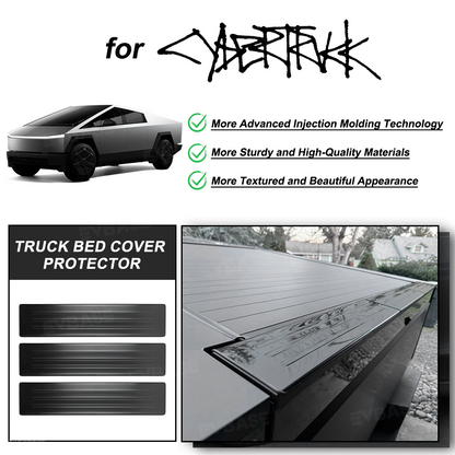 EVBASE Cybertruck Rear Bumper Tailgate Protector Stainless Steel Tailgate Top Cover Rear Bumper Guard Step Plates for Tesla