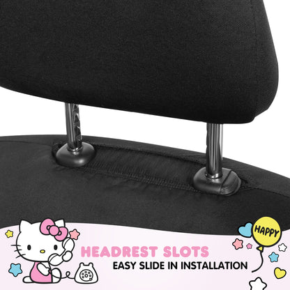Hello Kitty Car Seat Covers - Cute and Durable Pink Front Seat Covers, Adorable Hello Kitty Design, Comfortable and Long-Lasting Polyester, Car