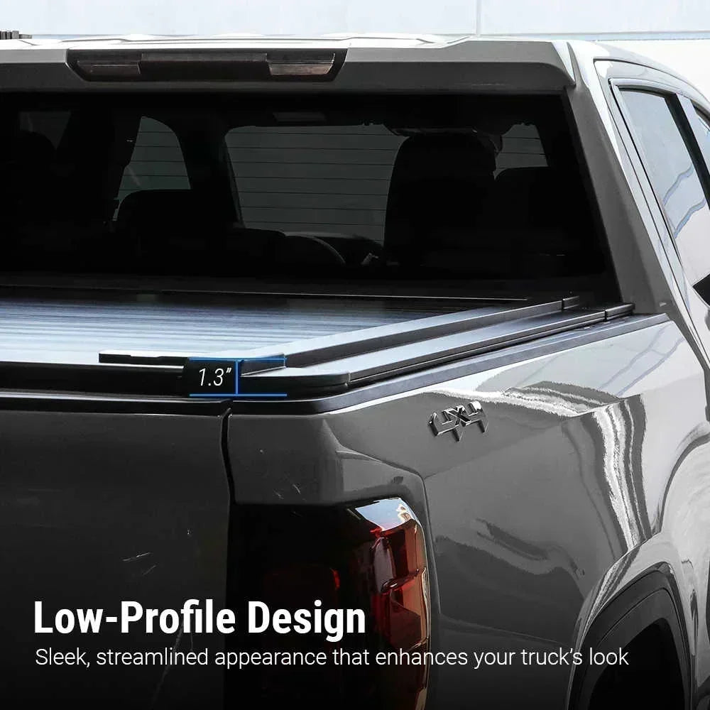 SYNETICUSA Nissan Frontier (6ft Bed) Enhanced MB Retractable Hard Tonneau Cover