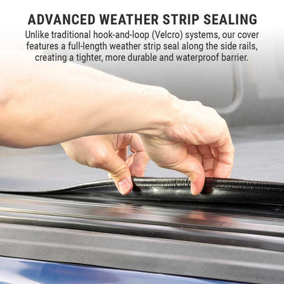 SYNETICUSA Off-Road Essential Duo - Soft Roll-Up Tonneau Cover + R3 Overland Rack