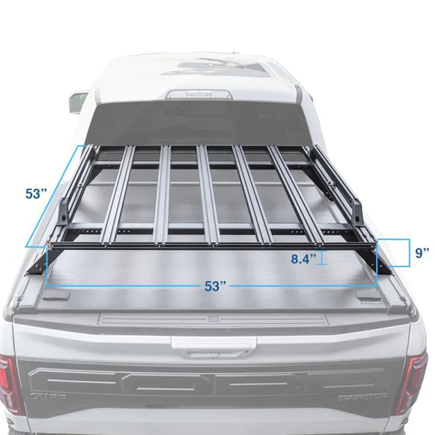 SYNETICUSA® R2 Stainless Steel Heavy Duty Truck Bed Cargo Luggage Rack Kit