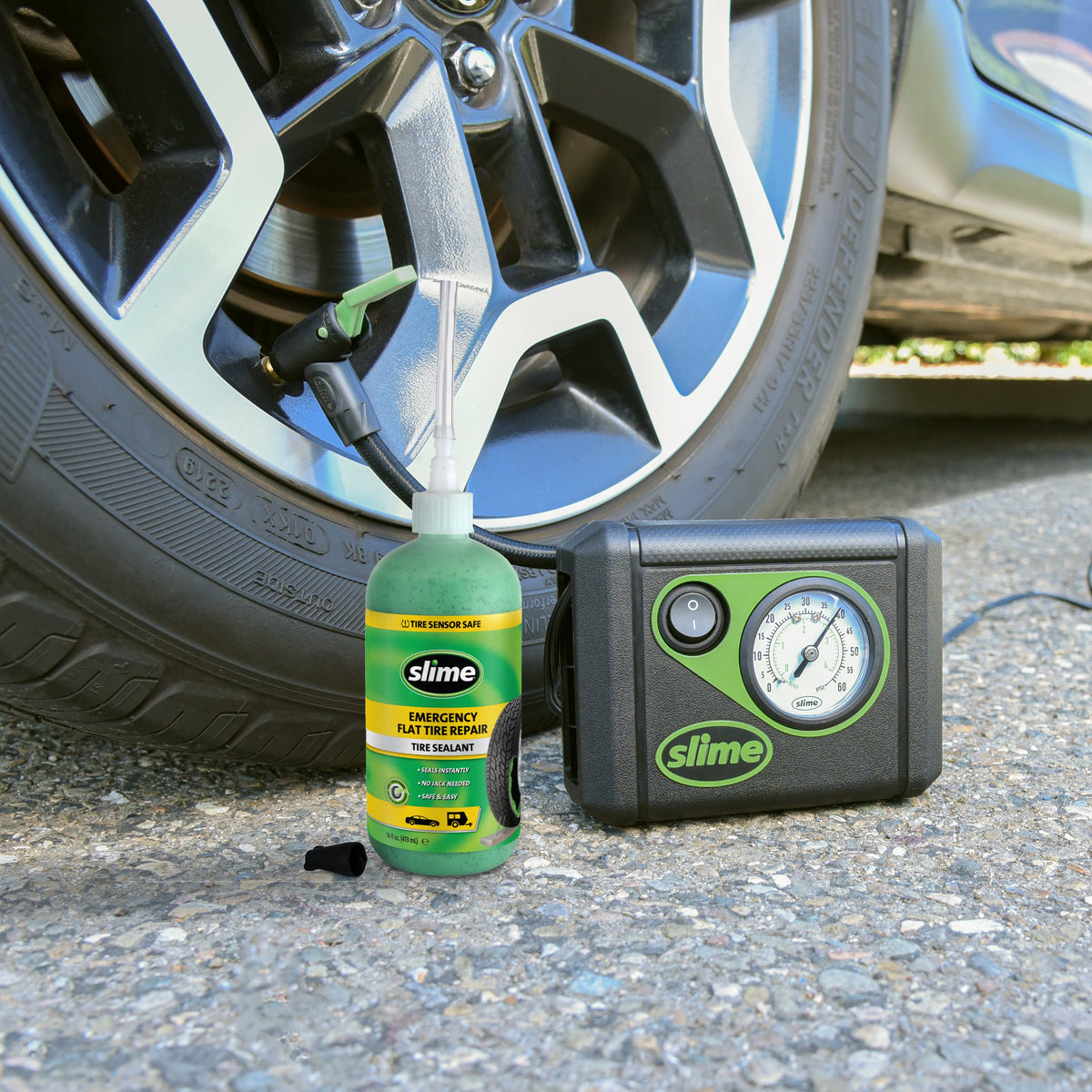 Slime Smart Spair Flat Tire Repair Kit