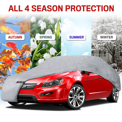 MotorTrend 4-Series Premium Poly Lined Vehicle Cover for Cars, SUVs, Trucks, Vans