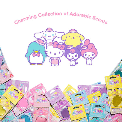 Hello Kitty and Friends Car Air Freshener (Hello Kitty - Tropical Berry Sherbet) Hanging Gel Area Deodorizer, Long-Lasting Car Scents Air