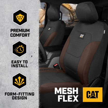 Cat® Flexfit™ Automotive Seat Covers for Cars Trucks and SUVs (Set of 2) - Car Seat Covers for Front Seats, Truck Seat Protectors , Auto Interior