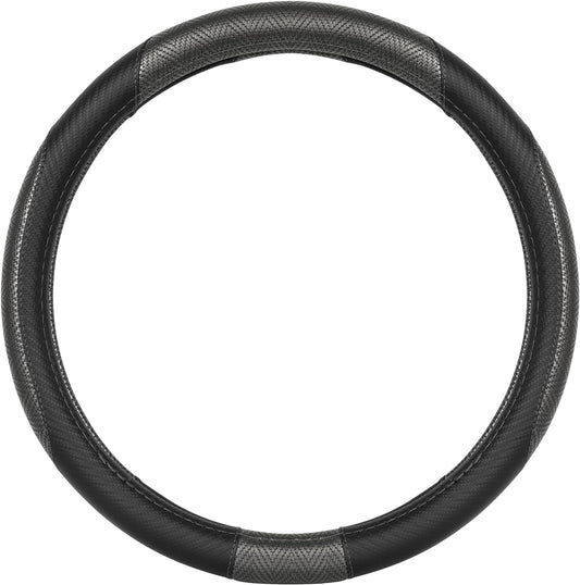 MotorTrend GripTech Perforated Pattern Sport Grip Steering Wheel Cover (Fits 14.5" - 15.5")