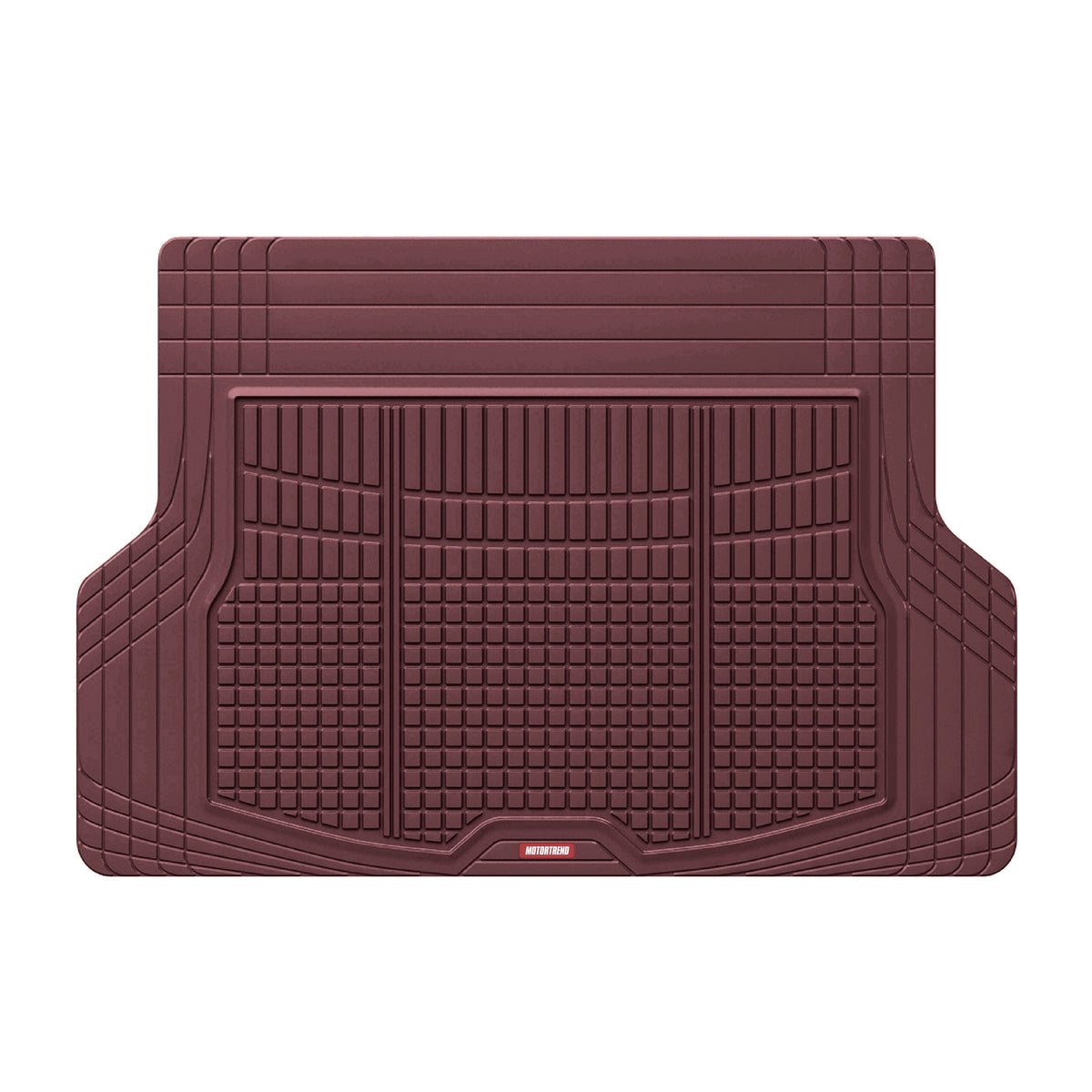 Motor Trend FlexTough Rear Cargo Mat - Heavy-Duty Trimmable Car Trunk Mat for Back of SUV, Universal Rear Cargo Liner for SUV, Flexible Trunk