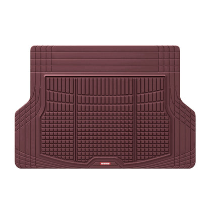 Motor Trend FlexTough Rear Cargo Mat - Heavy-Duty Trimmable Car Trunk Mat for Back of SUV, Universal Rear Cargo Liner for SUV, Flexible Trunk