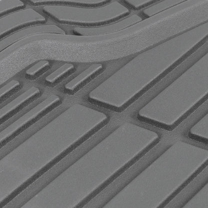 CAT 4-Piece ToughRide Rubber Front Floor Mats and Rear Floor Mats - Heavy Duty, All Weather, Trim to Fit