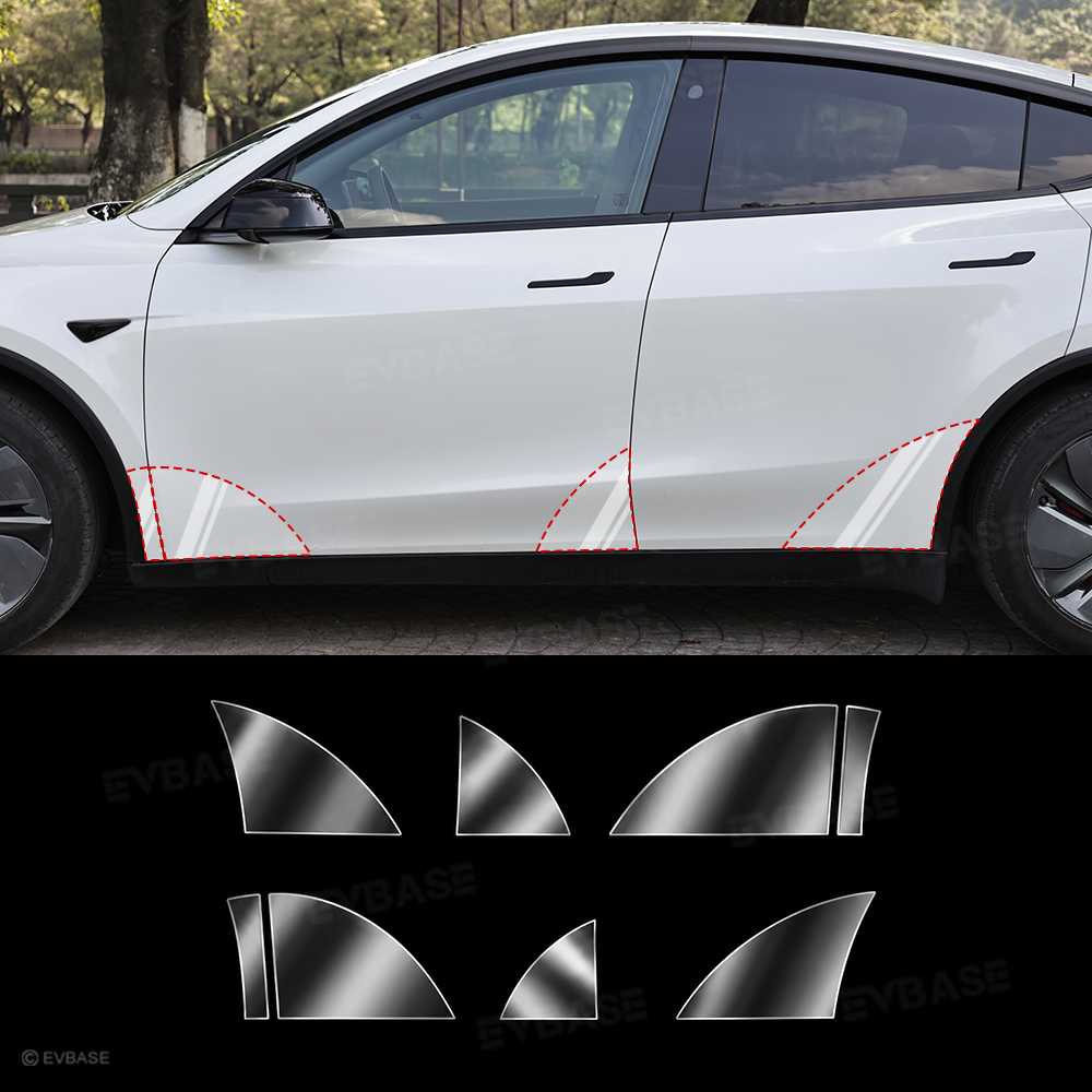 EVBASE Model Y Juniper/ 3 Highland PPF Door Protection Film Paint Protection Kit
