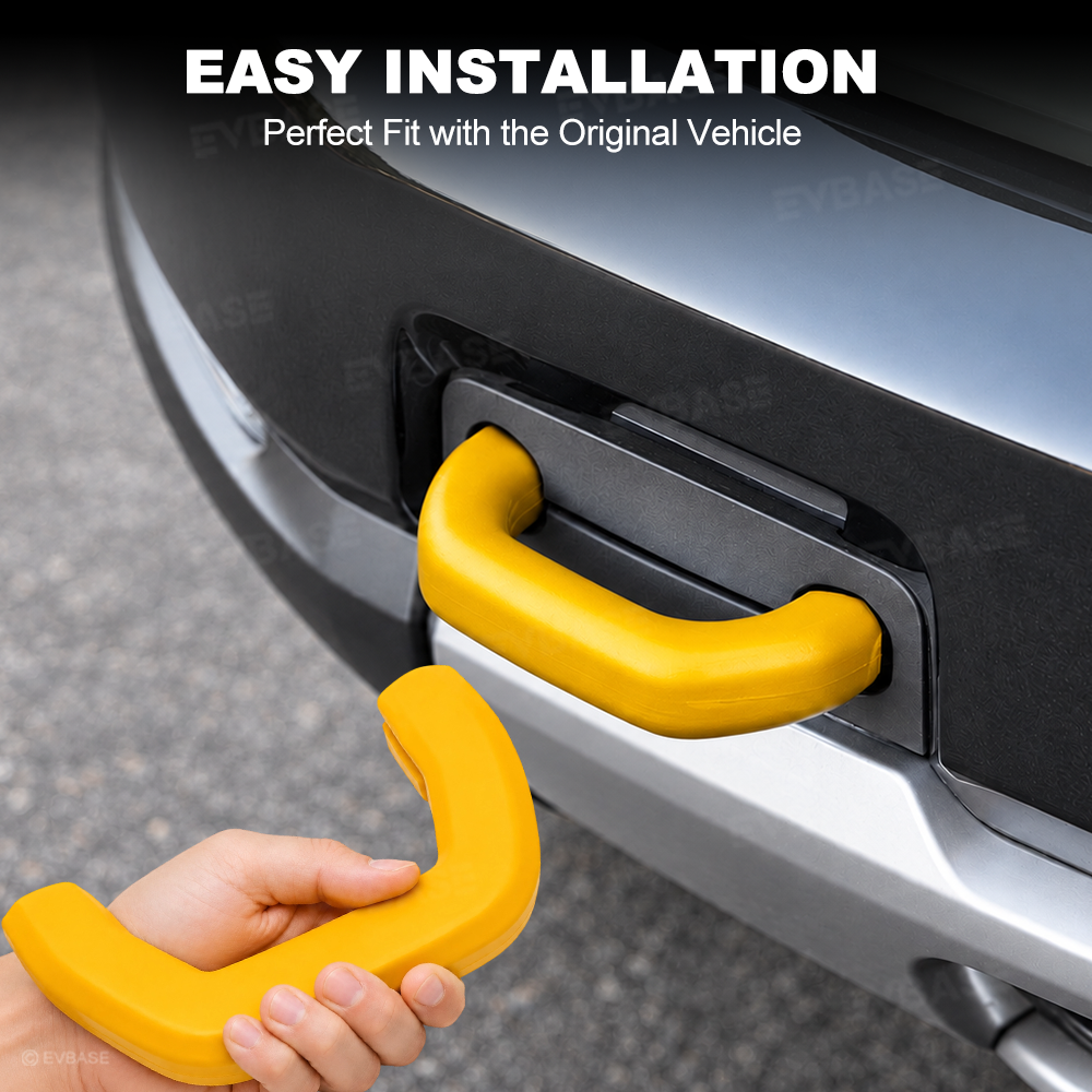 EVBASE Front Bumper Tow Hook Covers for Rivian R2 Silicone Tow Hook Protector