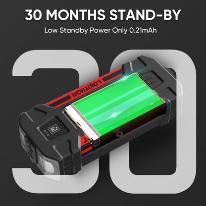 LOKITHOR J402 Portable Jump Starter 3000A Peak with ConnectMax Tech for 9.0L Gas/7.0L Diesel