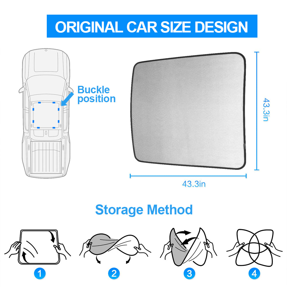 EVBASE Sunshade for R1T Roof Sun Shade for Rivian Accessories